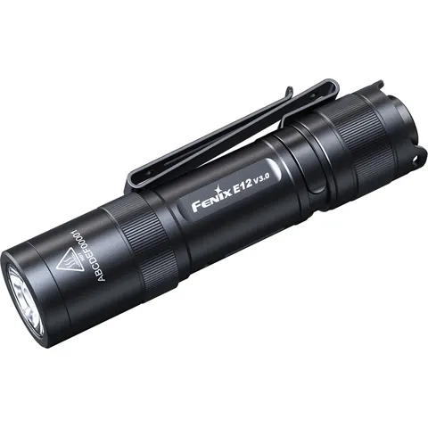 FENIX LED-Taschenlampe E12 V3.0, schwarz – Bild 1