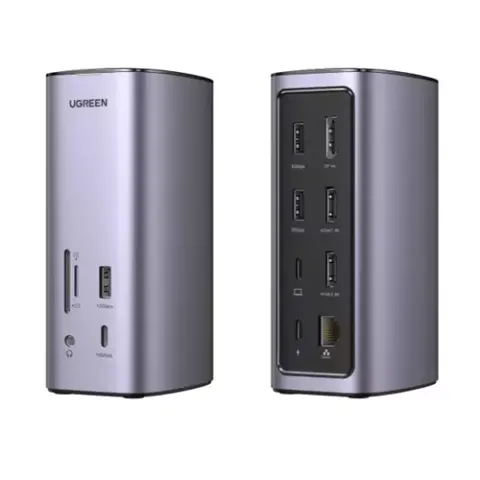 Multifunktionaler Hub UGREEN Pro CM555, 13in1, Grau – Bild 1