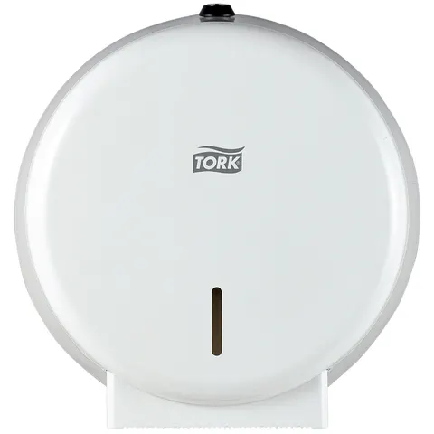 Tork toiletpapier-houder 'Mini Jumbo', wit – afbeelding 1