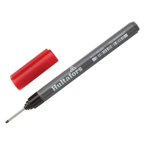 Hultafors Deep Hole Permanent Marker Pen – RED – image 1