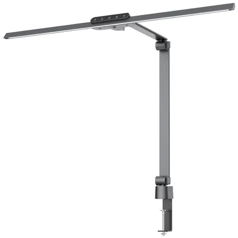 Hansa LED-Tischleuchte , Flow, , mit Klemme, anthrazit – Bild 1
