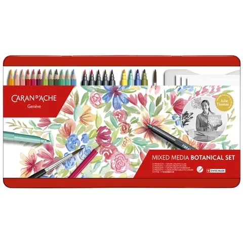 Caran d'Ache mixed media botanical set – afbeelding 1