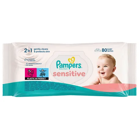 Pampers - Babydoekjes - Sensitive - 80st – afbeelding 1