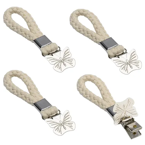 metaltex Tücherclips , Schmetterling, 4er Set – Bild 1