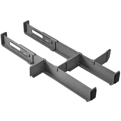metaltex Schubladen-Organizer Multi-Fit, ABS, grau – Bild 1