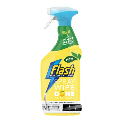 Flash Spray Wipe Done Crisp Lemon Kitchen Spray - 800ml – image 1