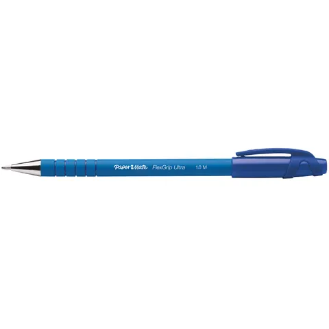Balpen Paper Mate Flexgrip Ultra stick medium blauw – afbeelding 1