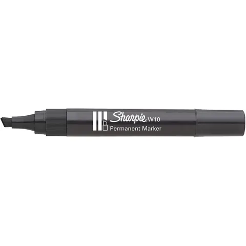 Sharpie W10 Zwarte Permanent Marker – Beitelpunt – afbeelding 1