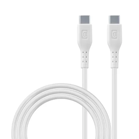 Cellularline Kabel USB-C naar USB-C/Lightning 1.5m - Dubbele Connector - Wit – afbeelding 1