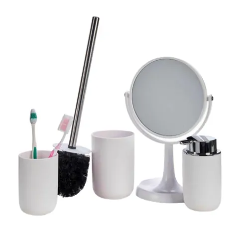 Berilo Bath Set 4 Pieces White – image 1