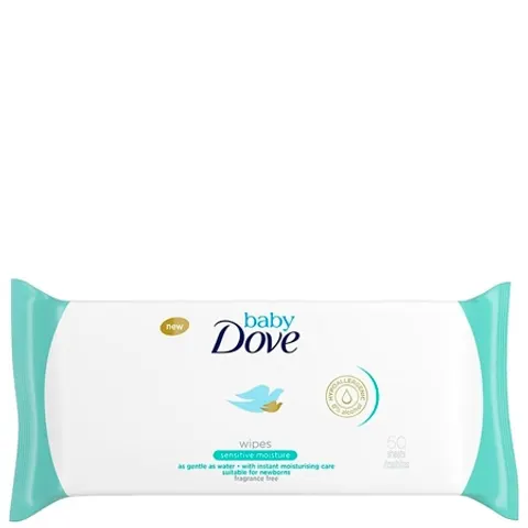 Dove Baby Sensitive Wet Wipes - 50 pcs – image 1