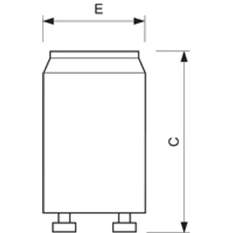 Starter für Leuchtstofflampen S10 4-65W - Philips – Bild 1