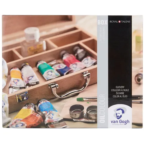 ROYAL TALENS Van Gogh Holzkoffer-Set Ölfarben Basic – Bild 1