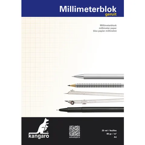 KANGARO 5594 - Graph paper, A4, 25 sheets – image 1