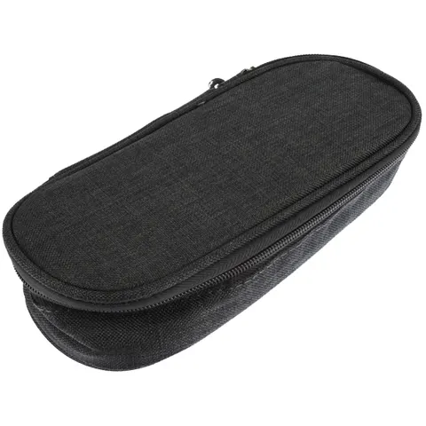 KANGARO 56301 - Pencil case, oval, black – image 1