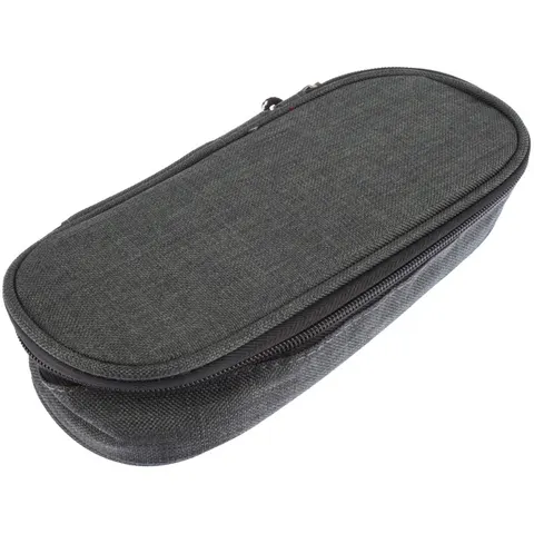KANGARO 56303 - Pencil case, oval, dark grey – image 1