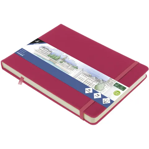 KANGARO 861311 - Skizzenbuch, A5, 80 Seiten, quer, ruby – image 1