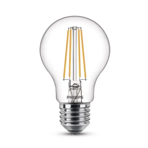 Philips E27 7W 827 Filament LED Lampe – Transparent – Bild 1