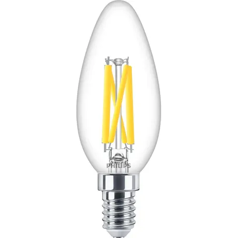 Philips LED Kaars Transparant - 40 W - E14 - Dimbaar warmwit licht – afbeelding 1
