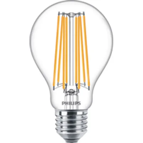 Philips GLS LED Light Bulb E27 17W (150W Eqv) Warm White Clear CorePro – image 1