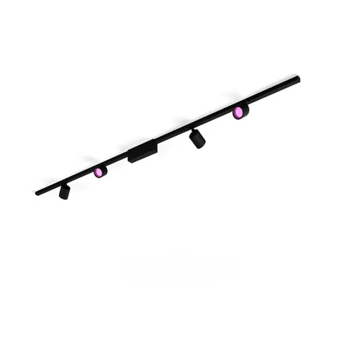 Philips Hue Perifo Basis-Set Deckenleuchte 4 Spots 2er-Set – Black – Bild 1
