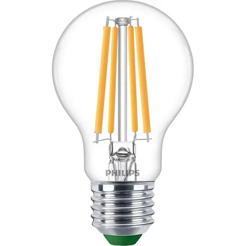 Philips Ultra Efficient LED lamp Transparant - 60 W - E27 - Warmwit licht – afbeelding 1