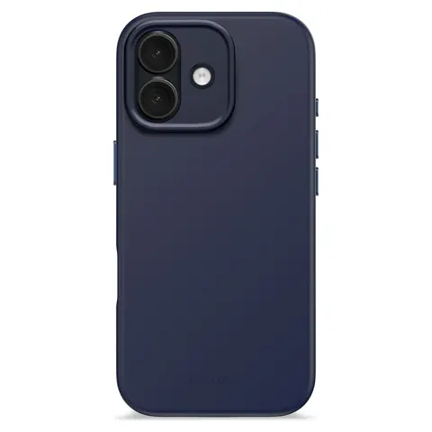 Decoded AntiMicrobial iPhone 17 Silikon Case mit MagSafe, Dunkelblau – Bild 1