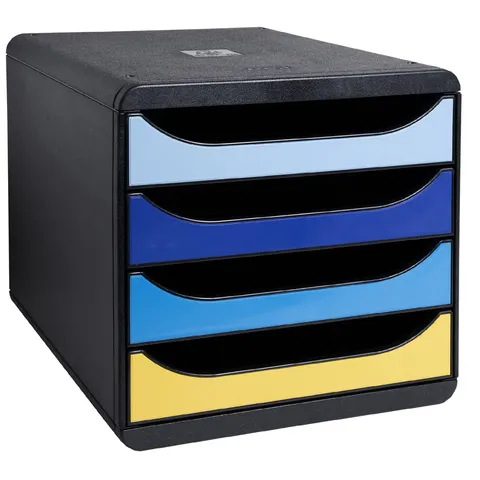 EXACOMPTA Schubladenbox BIG-BOX Bee Blue, 4 Schübe – Bild 1