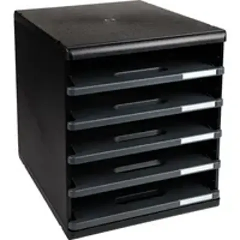 EXACOMPTA Schubladenbox MODULO A4, 5 offene Schübe, schwarz – Bild 1