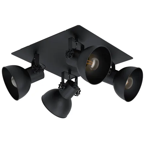 EGLO Barnstaple 1 Spot - E27 - 45 cm - Zwart – afbeelding 1