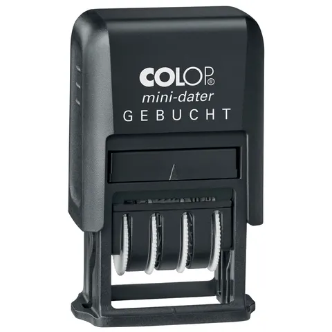 "COLOP S160L3D02 - Stamp, date, ""Gebucht""" – image 1