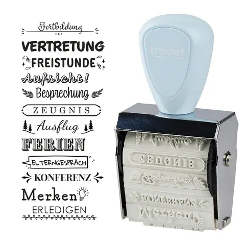 trodat Creative Mini Motivstempel Schulplaner – Bild 1