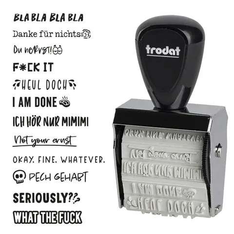 trodat Creative Mini Motivstempel Böse Sprüche – Bild 1