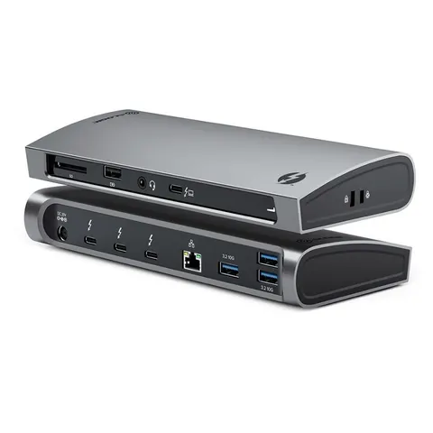 ALOGIC TB4D3TB Wired Thunderbolt 4 3.5 mm 1000 Mbit/s Black SD – image 1
