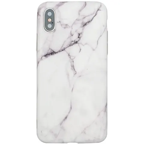 BasicPlus iPhone X/Xs Cover - White Marble – image 1