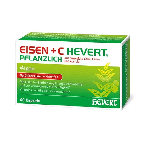 Eisen+C Hevert Pflanzlich Kapseln – Bild 1