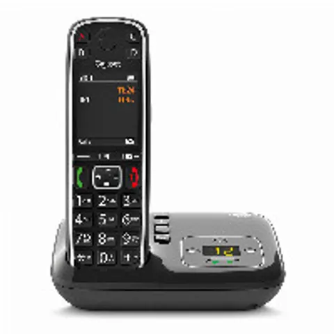 Gigaset E720A Schnurloses Telefon mit Anrufbeantworter schwarz – Bild 1