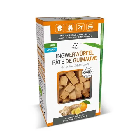 Ingwer Ginjer Ingwerwürfel Orange – Bild 1