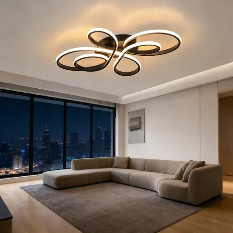 Metro Breshayla 1-Light Butterfly LED Flush Mount Black – image 1