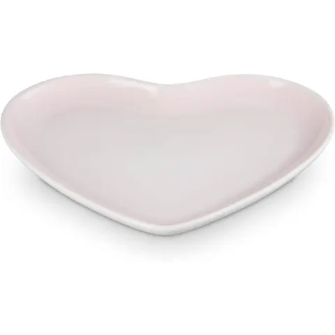 Le Creuset Shell Pink Stoneware 23cm Heart Plate – image 1