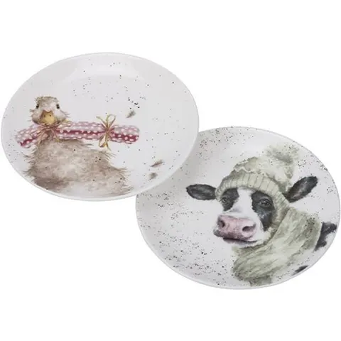 Wrendale - Set Borden - Cow & Duck – afbeelding 1
