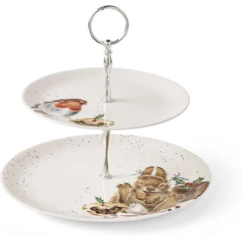 Wrendale - Cakestand - Robin & Bunny – afbeelding 1