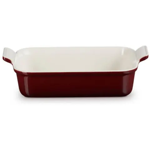 Le Creuset Stoneware Heritage Rectangular Dish Garnet 26cm/2.4L – image 1