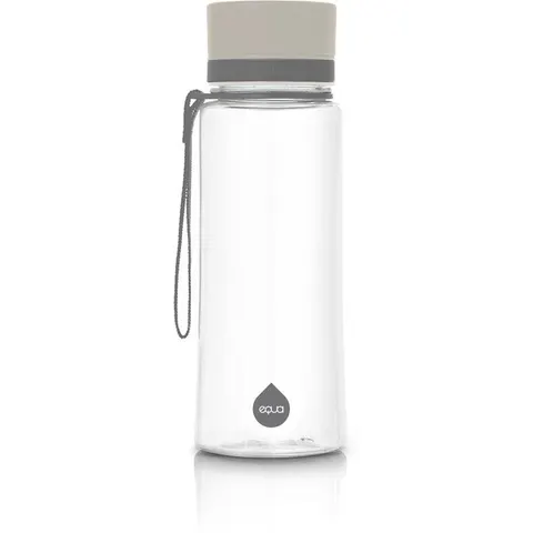 Equa Plain waterfles kleur Grey 1 st – afbeelding 1