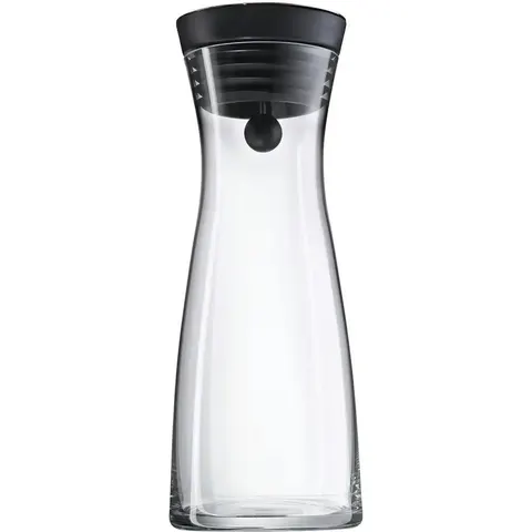 WMF Wasserkaraffe Basic ¦ transparent/klar ¦ Glas,Edelstahl ¦ Masse (cm): H: – Bild 1