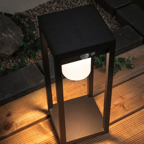 Paulmann Marisol LED solar pillar light sensor – black, white – image 1