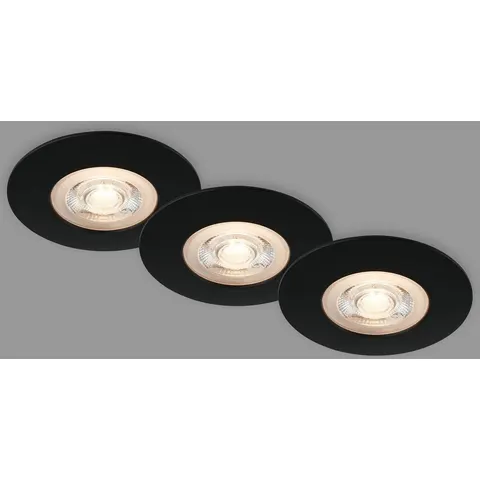 LED-Einbaustrahler Kulana schwarz 3er-Set IP65 – Bild 1