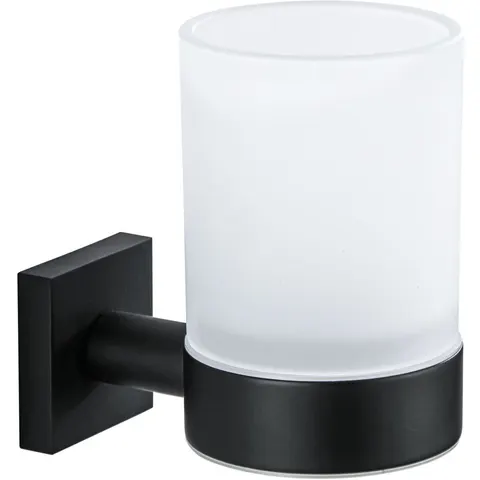 Bravat Quaruna mattschwarz Glashalter – Bild 1