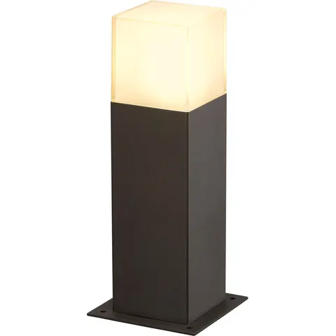 SLV Grafit pillar light, 30 cm – anthracite, opal – image 1