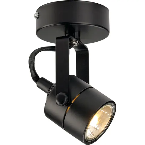 SLV Spot 79 downlight 1fl. 230V black – image 1